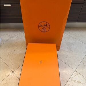 Hermès Shoe Box with Shopping Bag